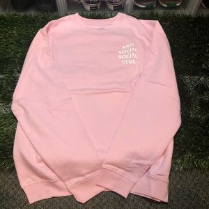 Anti Social Social Club Kkoch Pink Sweatshirt